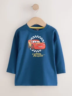 Bleu - T-shirt Disney Cars à manches longues (9mois-8ans)