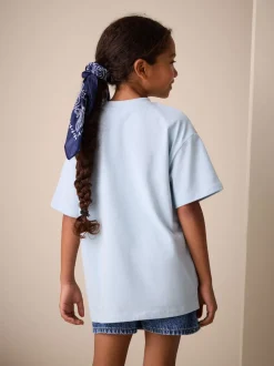 Bleu - T-shirt oversize Olivia Rodridge (3-16ans)