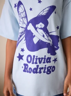 Bleu - T-shirt oversize Olivia Rodridge (3-16ans)