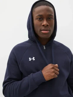 Bleu - Under Armour Rival Fleece Zip Up Hoodie