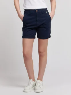 Bleu - U.S. Polo Assn. Short chino classique pour femmes