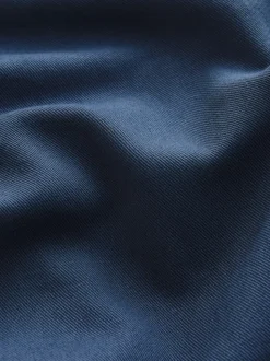 Bleu - Veste-chemise à poche à ourlet