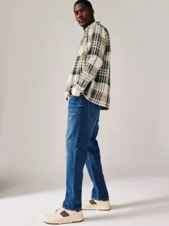 Bleu authentique - Lit 1 place - Coupe ajustée Classic Jeans extensibles