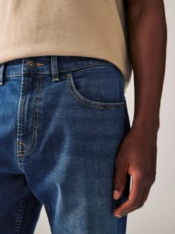 Bleu authentique - Lit 1 place - Coupe ajustée Classic Jeans extensibles