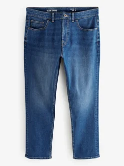 Bleu authentique - Lit 1 place - Coupe ajustée Classic Jeans extensibles