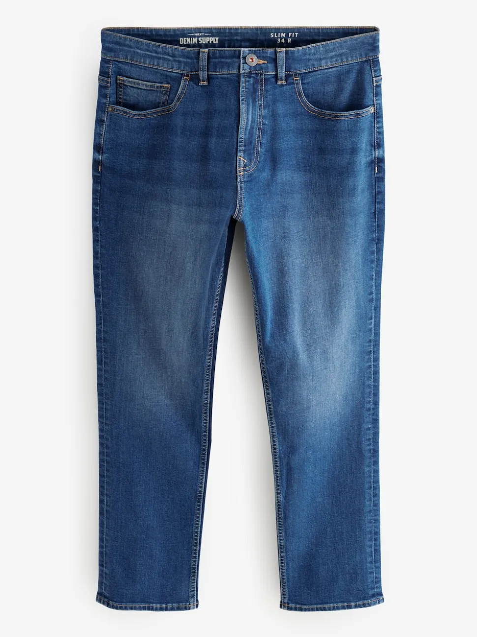 Bleu authentique - Lit 1 place - Coupe ajustée Classic Jeans extensibles