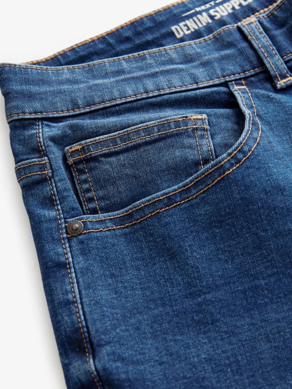 Bleu authentique - Lit 1 place - Coupe ajustée Classic Jeans extensibles