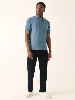 Bleu avio - Ajustement régulier - Polo Manches courtes Pique