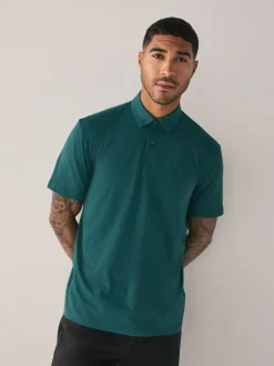 Bleu canard/Noir/Rouge rouille - Polo en jersey Manches courtes 3 Pack