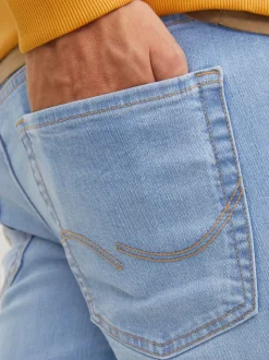 Bleu Chrome - Jean slim JACK & JONES Glenn
