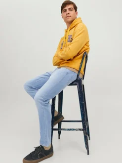 Bleu Chrome - Jean slim JACK & JONES Glenn