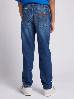 Bleu Chrome - Wrangler Jeanscoupe droite