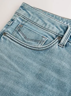 Bleu clair - Ajustement droit - Jean Motionflex