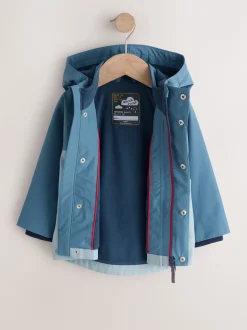Bleu clair - Anorak doublé en polaire imperméable (3mois-7ans)