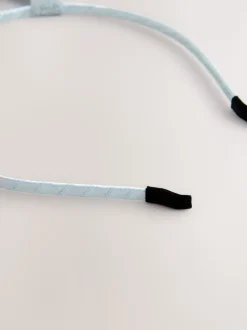 Bleu clair - Bandeau pailleté à motif renne de Noël avec Antler