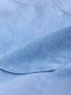 Bleu clair - Chemise Oxford à manches courtes