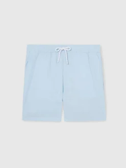 Bleu clair - Reiss Cliff Drawstring Shorts de bain