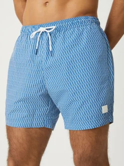 Bleu clair - T-shirt de bain BOSS Vibe imprimé