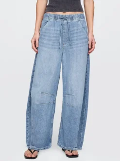 Bleu clair délavé - Gap Jeansfer à cheval ultra-doux taille moyenne