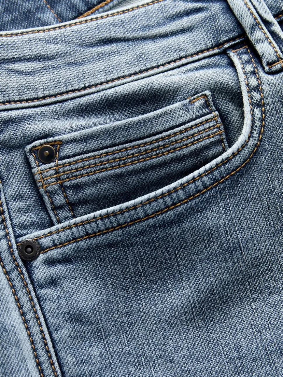 Bleu clair vintage - Ajustement droit - Jeans stretch de confort