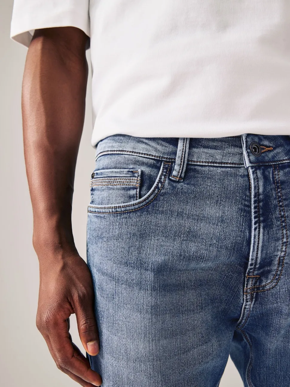 Bleu clair vintage - Skinny Fit (Skinny Fit) - Jeans stretch de confort