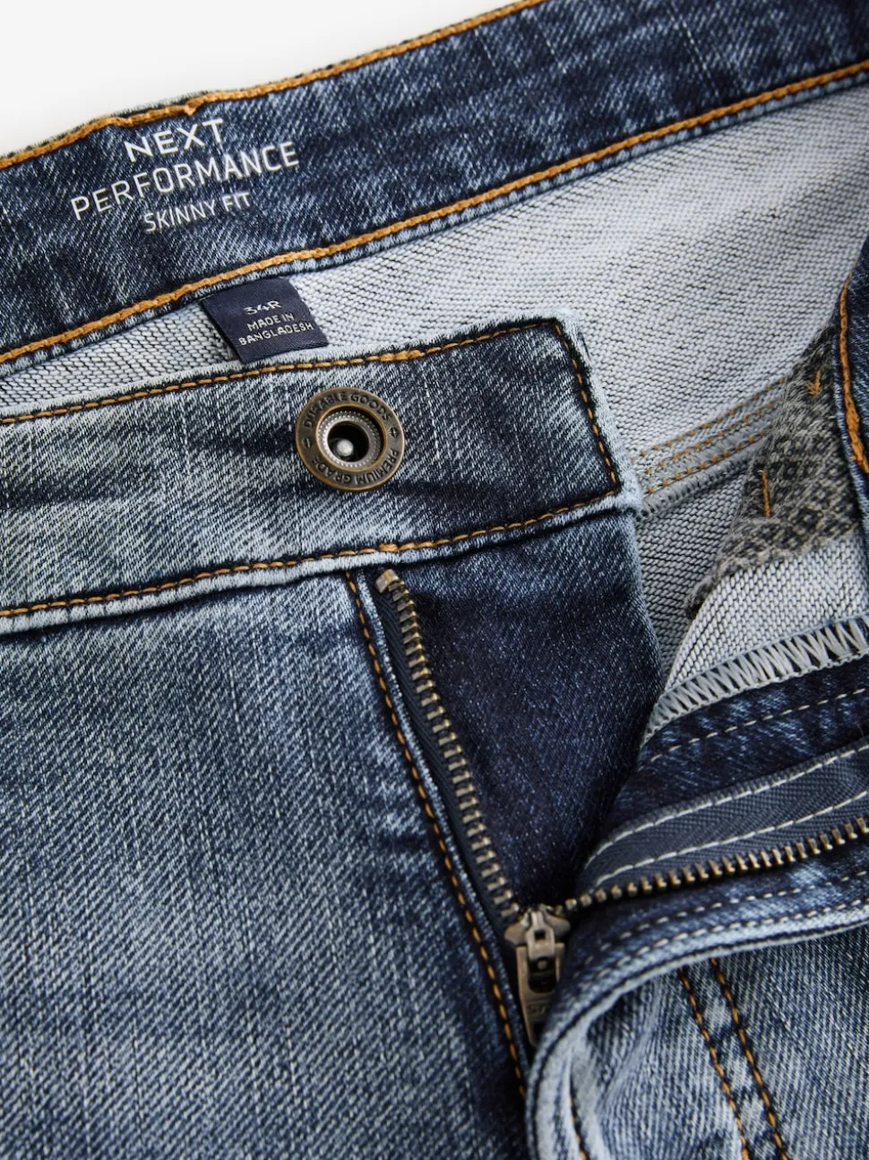 Bleu clair vintage - Skinny Fit (Skinny Fit) - Jeans stretch de confort