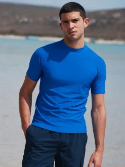 Bleu cobalt - Active Manche courte Rash gilet