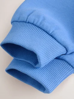 Bleu cobalt - Barboteuse en molleton bébé (0mois à3ans)