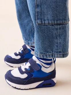 Bleu cobalt - Entraîneurs en dentelle élastique