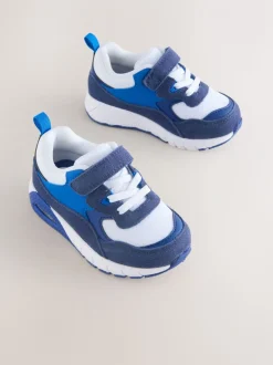 Bleu cobalt - Entraîneurs en dentelle élastique