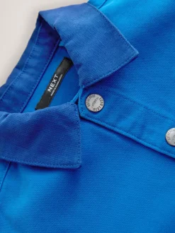 Bleu cobalt - Surchemise en toile (3mois à7ans)