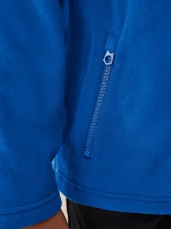 Bleu cobalt - Veste polaire zippée avec poches (3-16ans)
