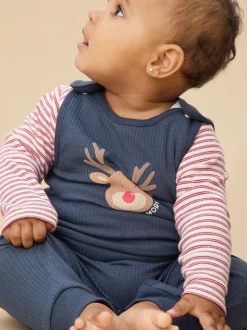 Bleu de ciel - Salopette MORI super douce