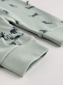 Bleu de sarcelle - Lot de 3 dors-bien zippés imprimés bébé (0mois-3ans)