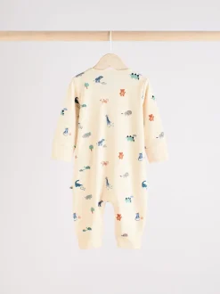 Bleu de sarcelle - Lot de 3 dors-bien zippés imprimés bébé (0mois-3ans)