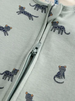 Bleu de sarcelle - Lot de 3 dors-bien zippés imprimés bébé (0mois-3ans)