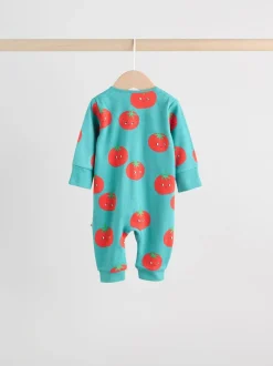 Bleu de sarcelle - Lot de 3 dors-bien bébé à fermeture éclair bidirectionnelle (0mois -3ans)