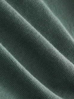 Bleu de sarcelle - Polo EDIT en maille à manches longues et col roulé