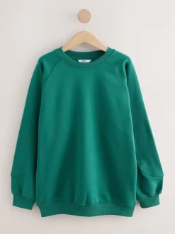 Bleu de sarcelle - Sweat-shirt épais décontracté à Col rond