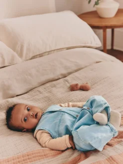 Bleu Denim - Ensemble bébé salopette et body (0mois-2ans)