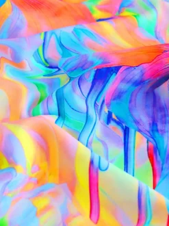 Bleu effet tourbillon - Maillot de bain à double bretelle (3-16yrs)