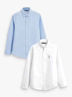 Bleu et blanc - Chemise Oxford (3-16ans)