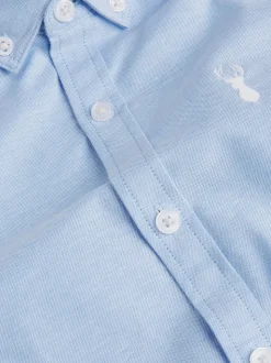 Bleu et blanc - Chemise Oxford (3-16ans)