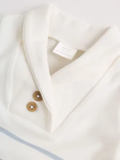 Bleu et Blanc rayées - Barboteuse en jersey pour bébé 2 Pack