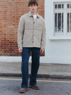 Bleu foncé - Coupe ample - délavé vintage Denim Jeans