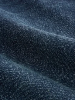 Bleu foncé - Coupe ample - délavé vintage Denim Jeans