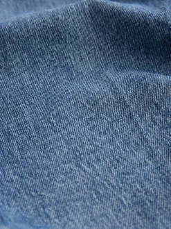 bleu foncé - Jean ample à poches plaquées