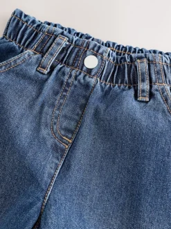 bleu foncé - Jean brodé souris (3mois-7ans)