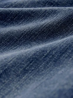 bleu foncé - Jean extensible Ample taille haute