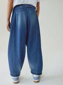 bleu foncé - Jeans Barrel (3-16ans)